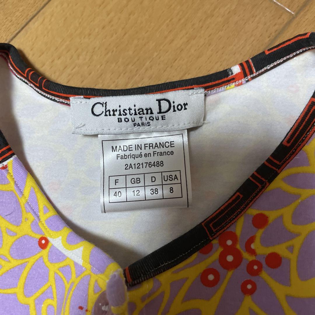 Christian Dior オリエンタル柄長袖トップス 38