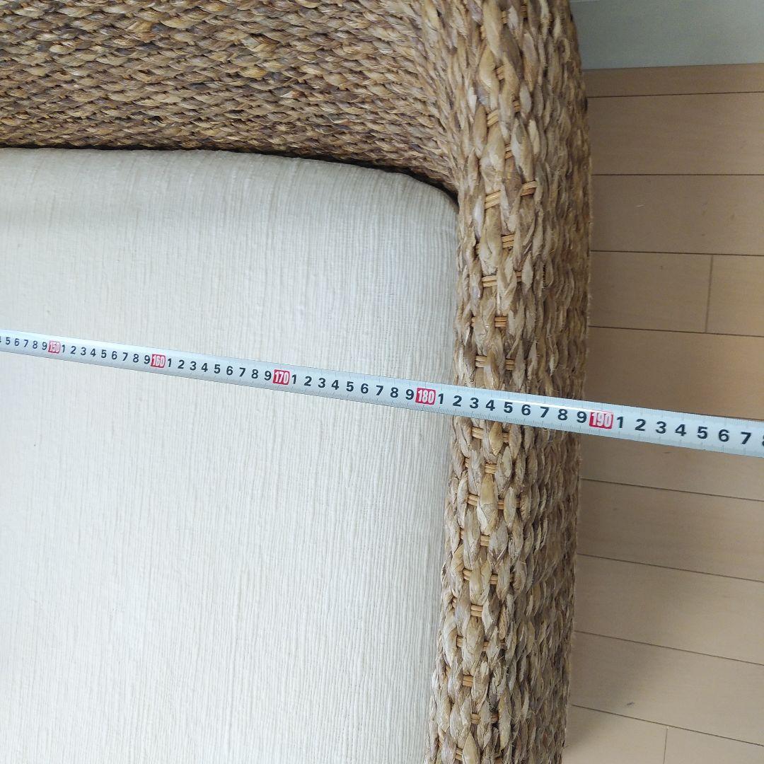 【h】YOTHAKA ウォーターヒヤシンス　ソファ　３人掛け