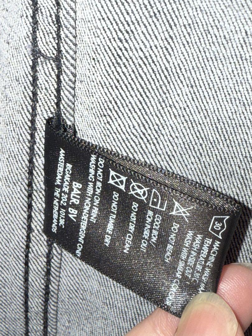 【美品】BALR デニムジャケット　グレー