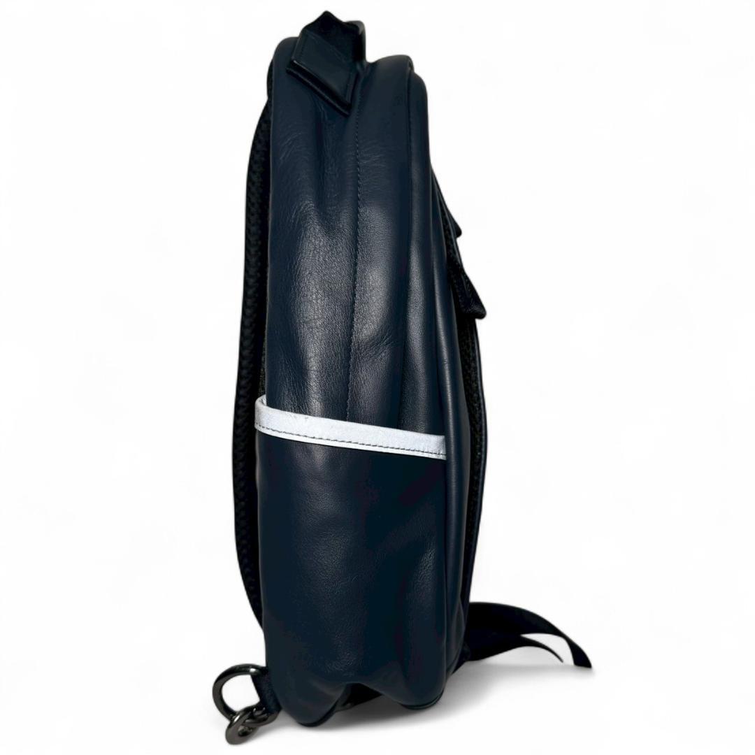 【極美品】COACH ネイビー レザー バック