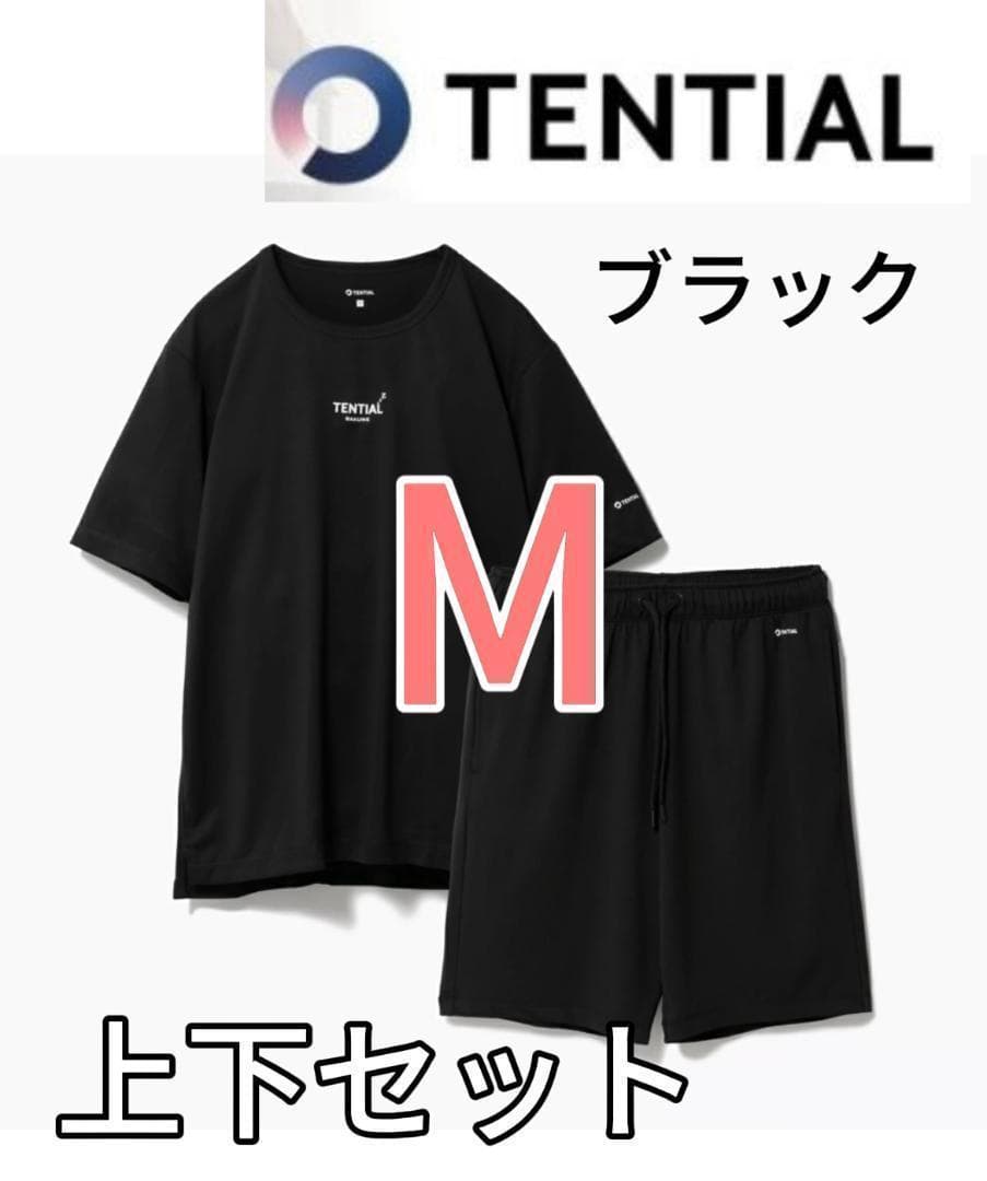 ブラック　新品半袖M　テンシャル　バクネ　ドライ　Bakune Dry　疲労回復