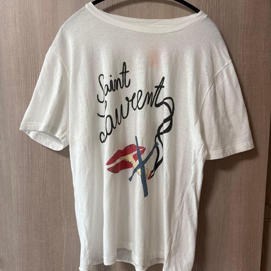 SAINT LAURENT ホワイト Tシャツ 【クリーニング済み、タグ付き】