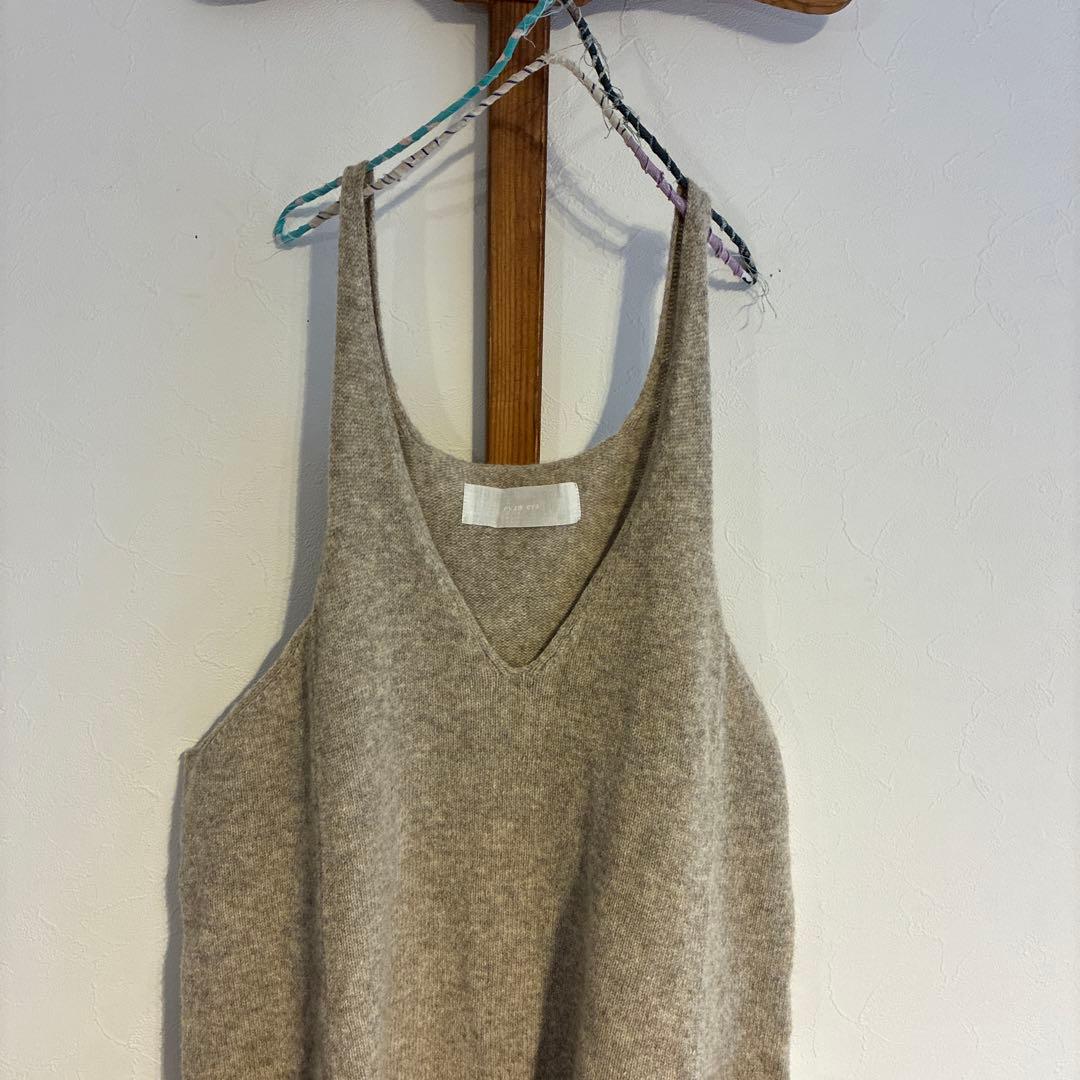 エヴァムエヴァevam eva ニットエプロン エヴァムエヴァevam eva ニットエプロン