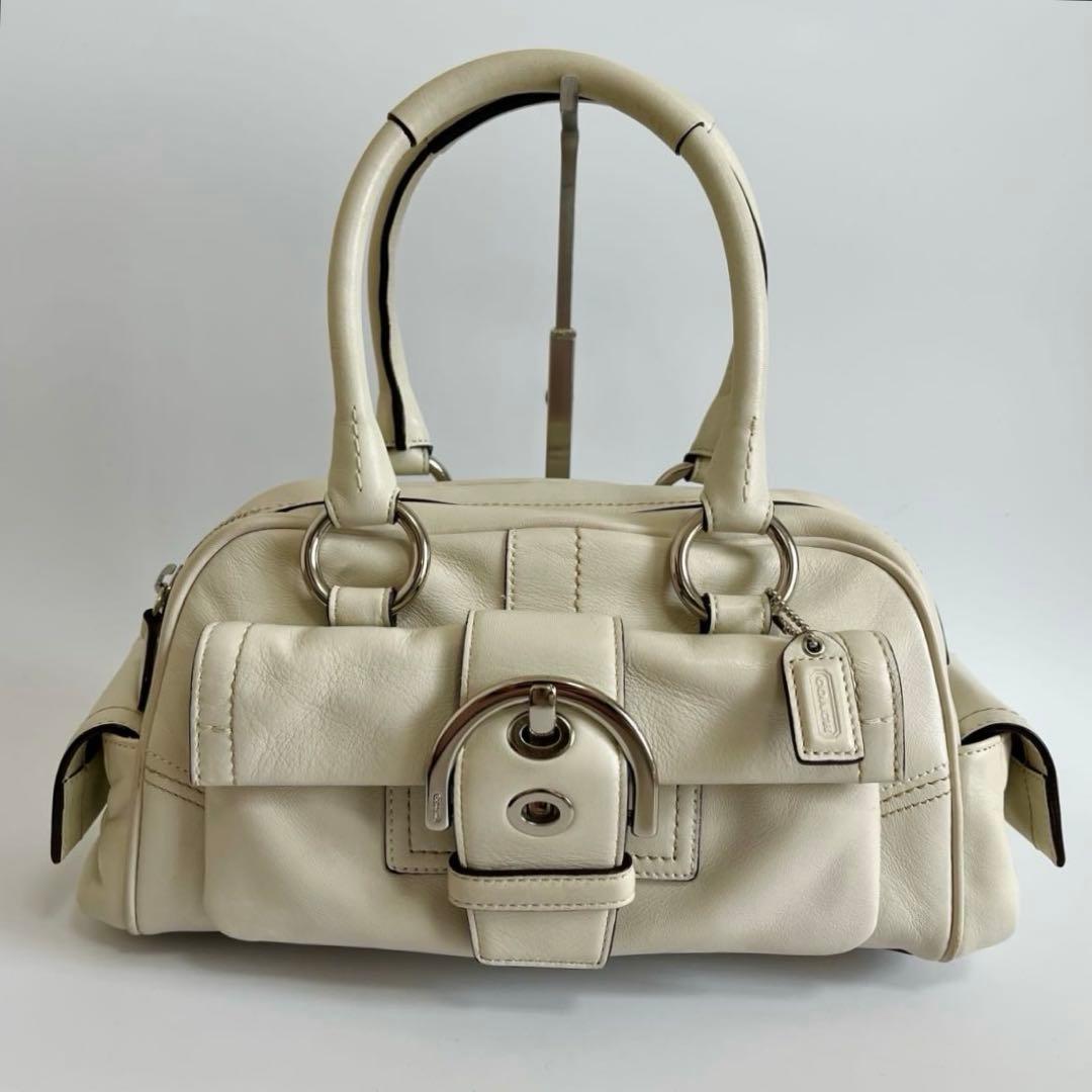 COACH Legacy Soho Satchel Bag White y2k