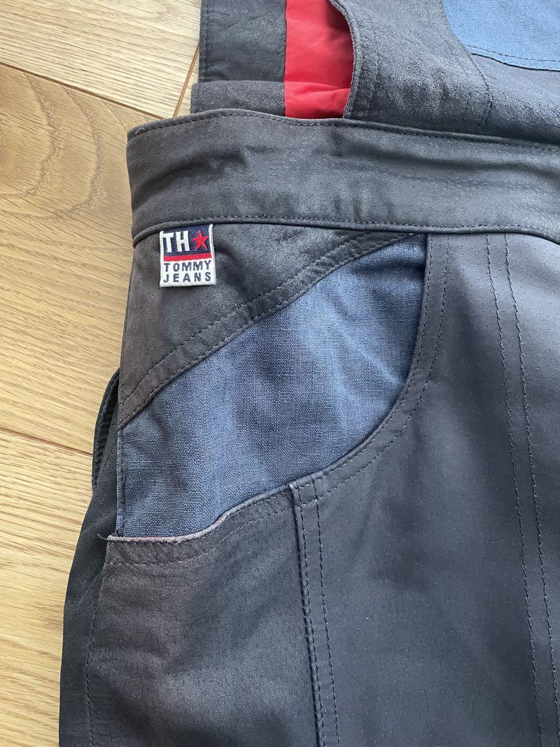  JEANS　トミージーンズ　レザーオーバーオール　ヴィンテージ TOMMY JEANSトミージーンズレザーオーバーオールヴィンテージ