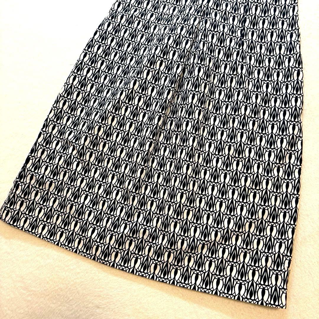 美品 S MAX MARA エスマックスマーラ 幾何学模様 ワンピース 38