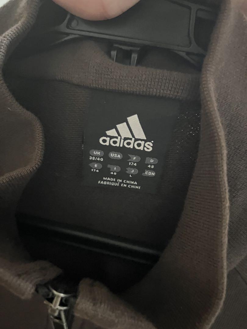 adidas／トラックジャケット/ブラウン／古着／ヴィンテージ/刺繍ロゴ