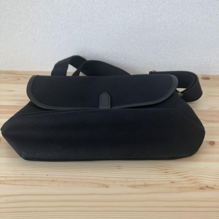 新品 ブレディー ストア ショルダーバッグ キャンバス 牛革 黒