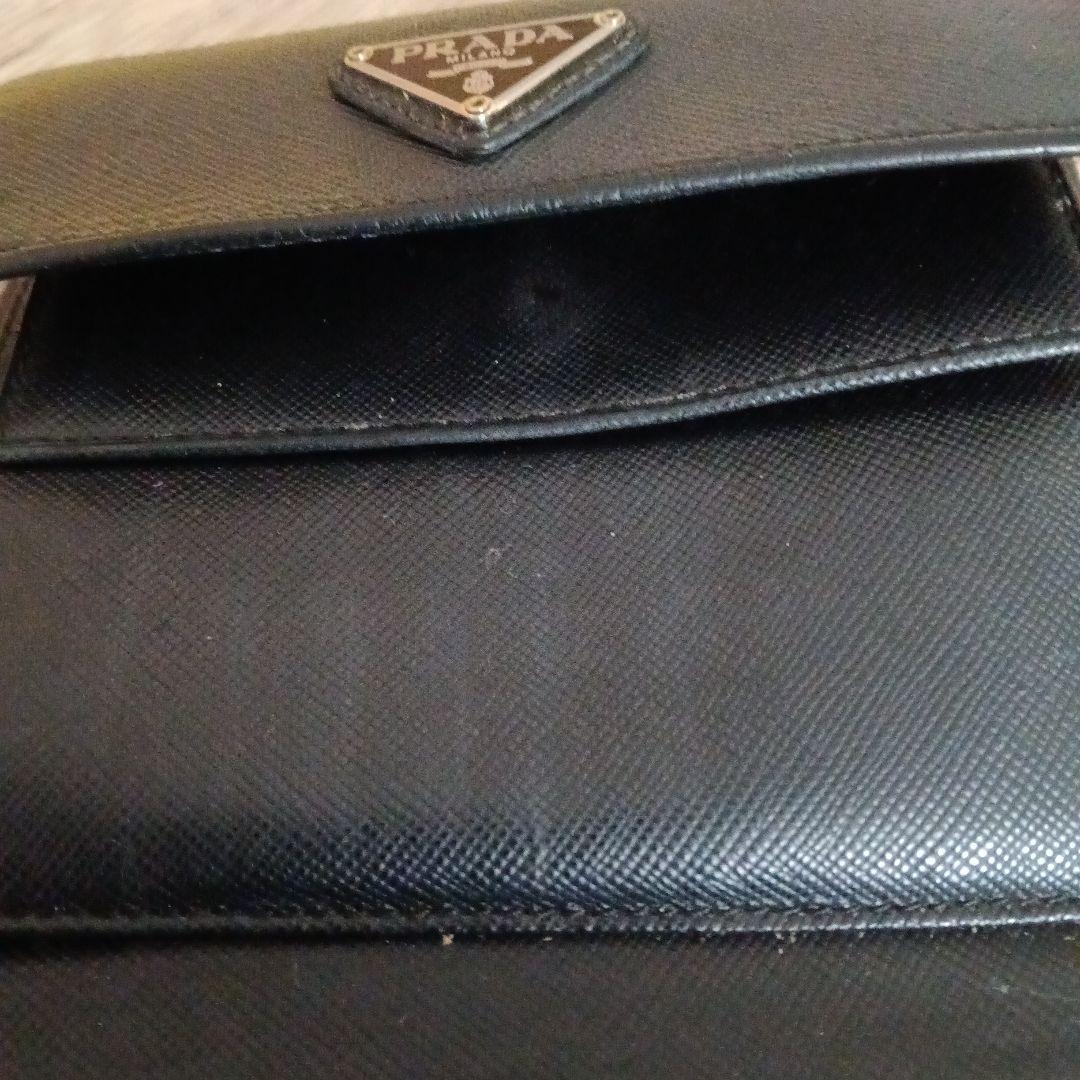 PRADA ブラック 三つ折り財布
