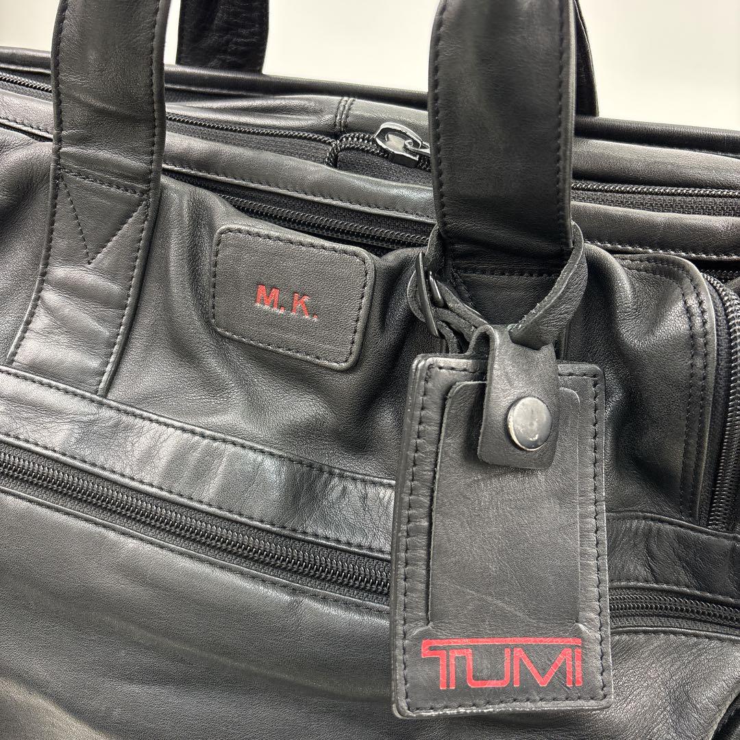 TUMI トゥミ 本革 レザー 2WAY ブリーフケース ビジネス バッグ 黒
