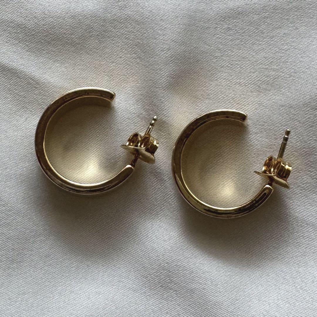 MM6 MAISON MARGIELA 数字ミニマルシグネチャーフープピアス