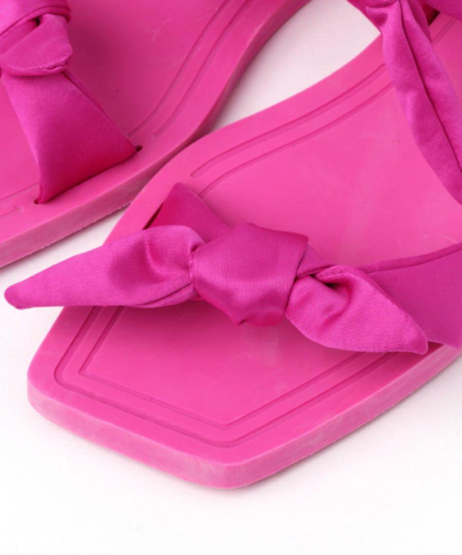 Carlotha ray カルロッタレイ¥46,200サテンリボンサンダル Carlotha ray カルロッタレイ¥46,200サテンリボンサンダル