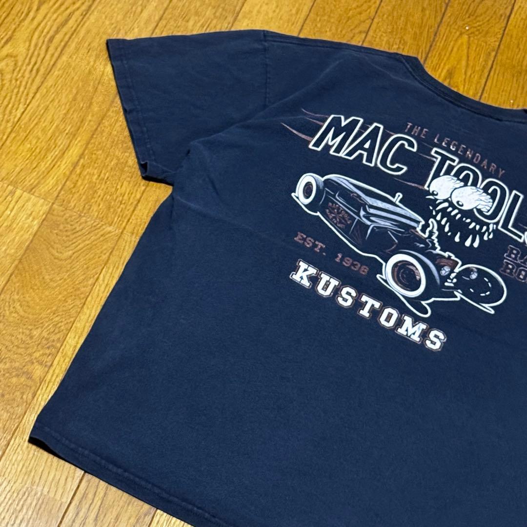激レア Mactool 両面プリント USA TEE 海外企業 限定 希少 黒