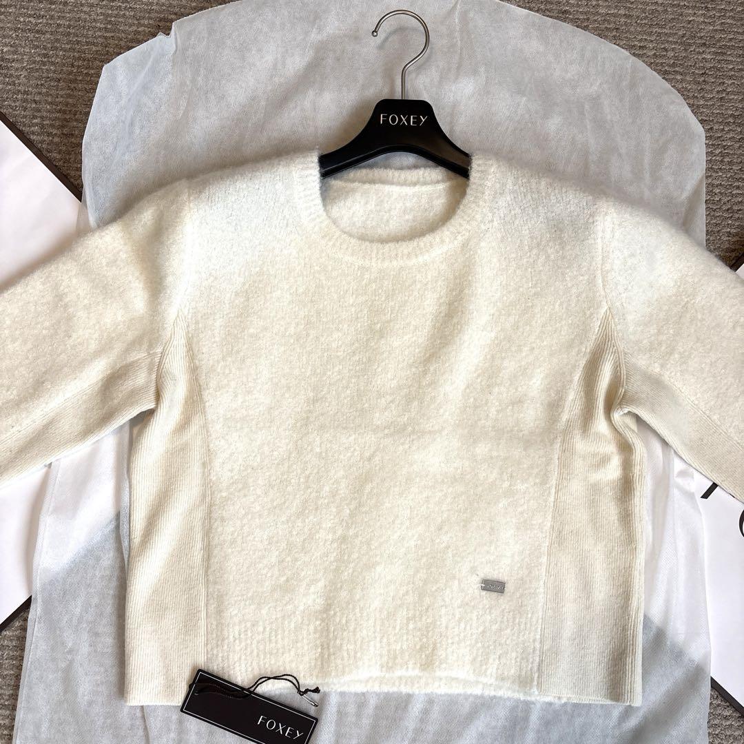 フォクシー　ニットトップ　スノーミスト 40