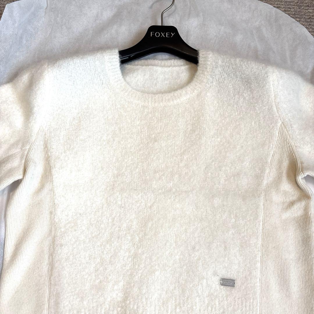 フォクシー　ニットトップ　スノーミスト 40
