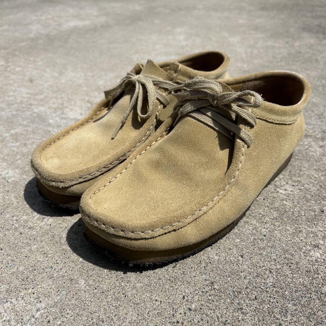 used Clarks natural color Wallabies ワラビー