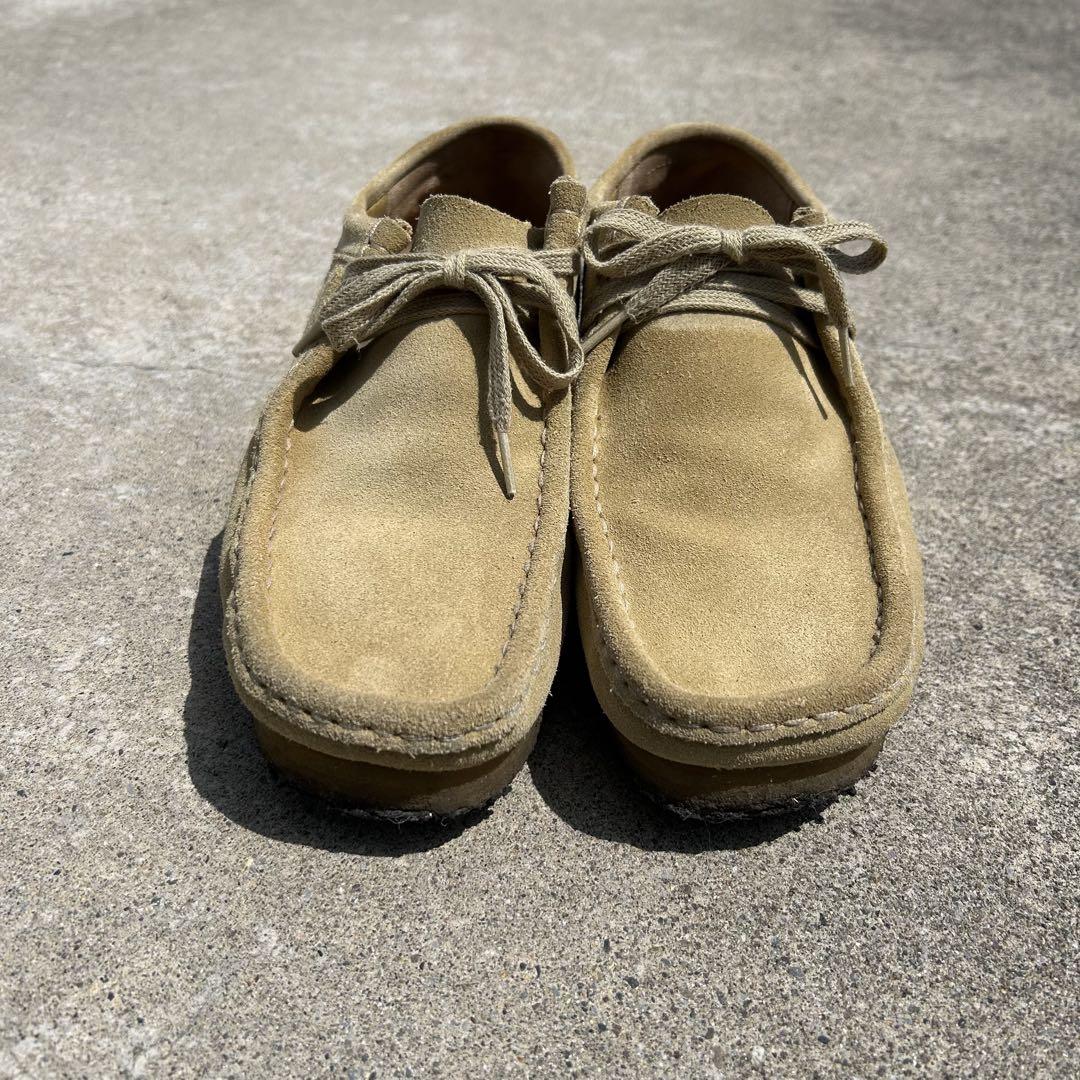 used Clarks natural color Wallabies ワラビー