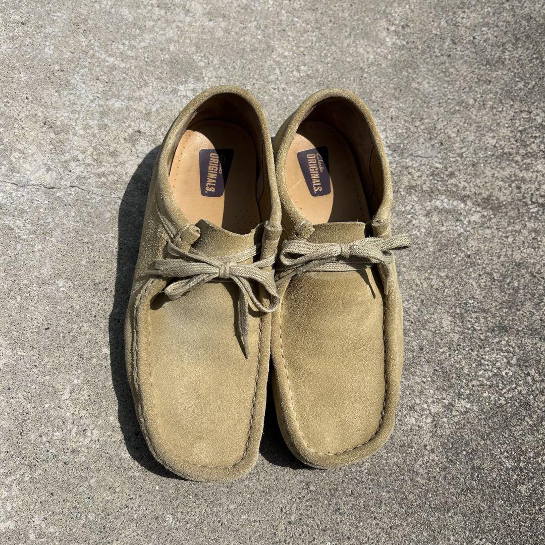 used Clarks natural color Wallabies ワラビー