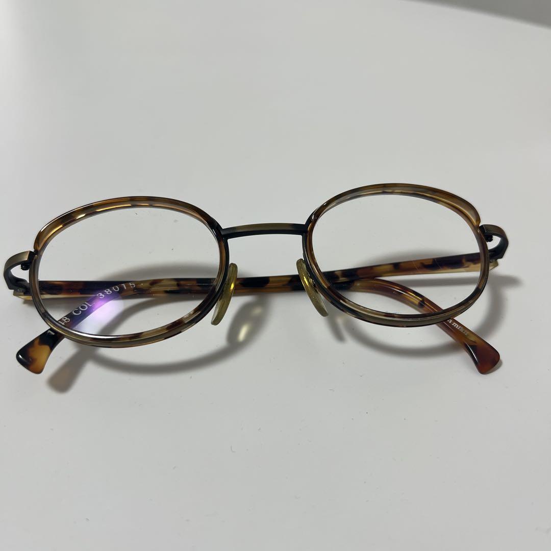 alan mukli べっ甲 丸型 老眼鏡