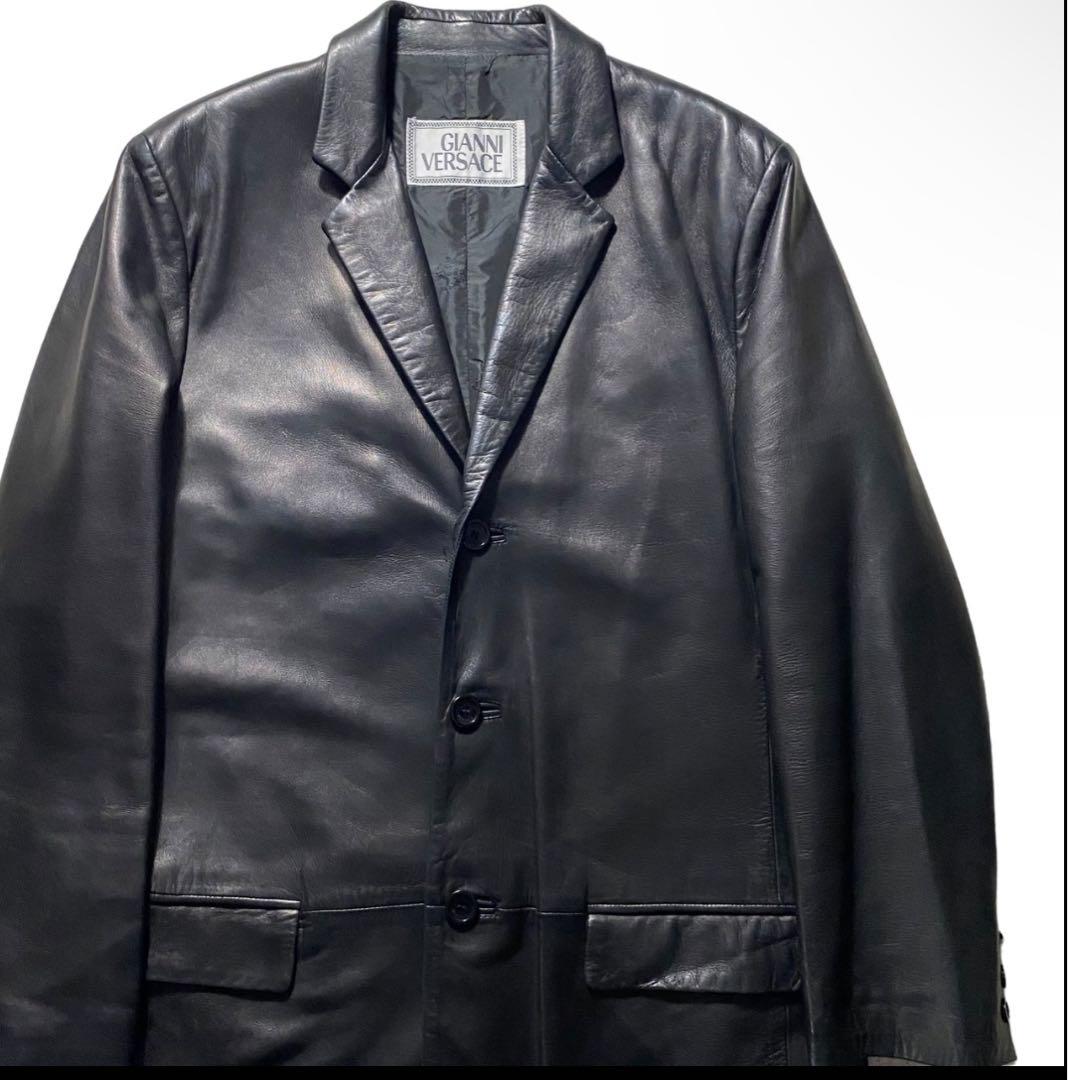 ジャケット・アウター GIANNI VERSACE leather tailored jacket