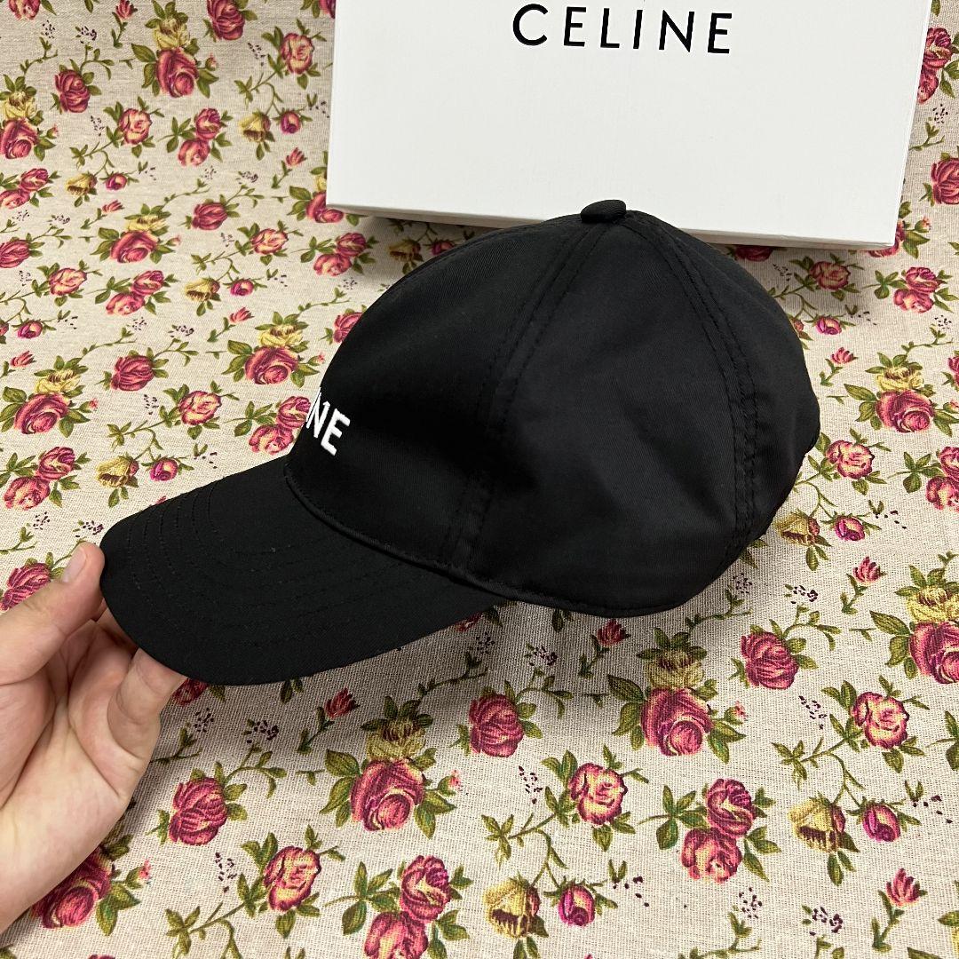 正規品 セリーヌ CELINE ブラック ベースボールキャップ