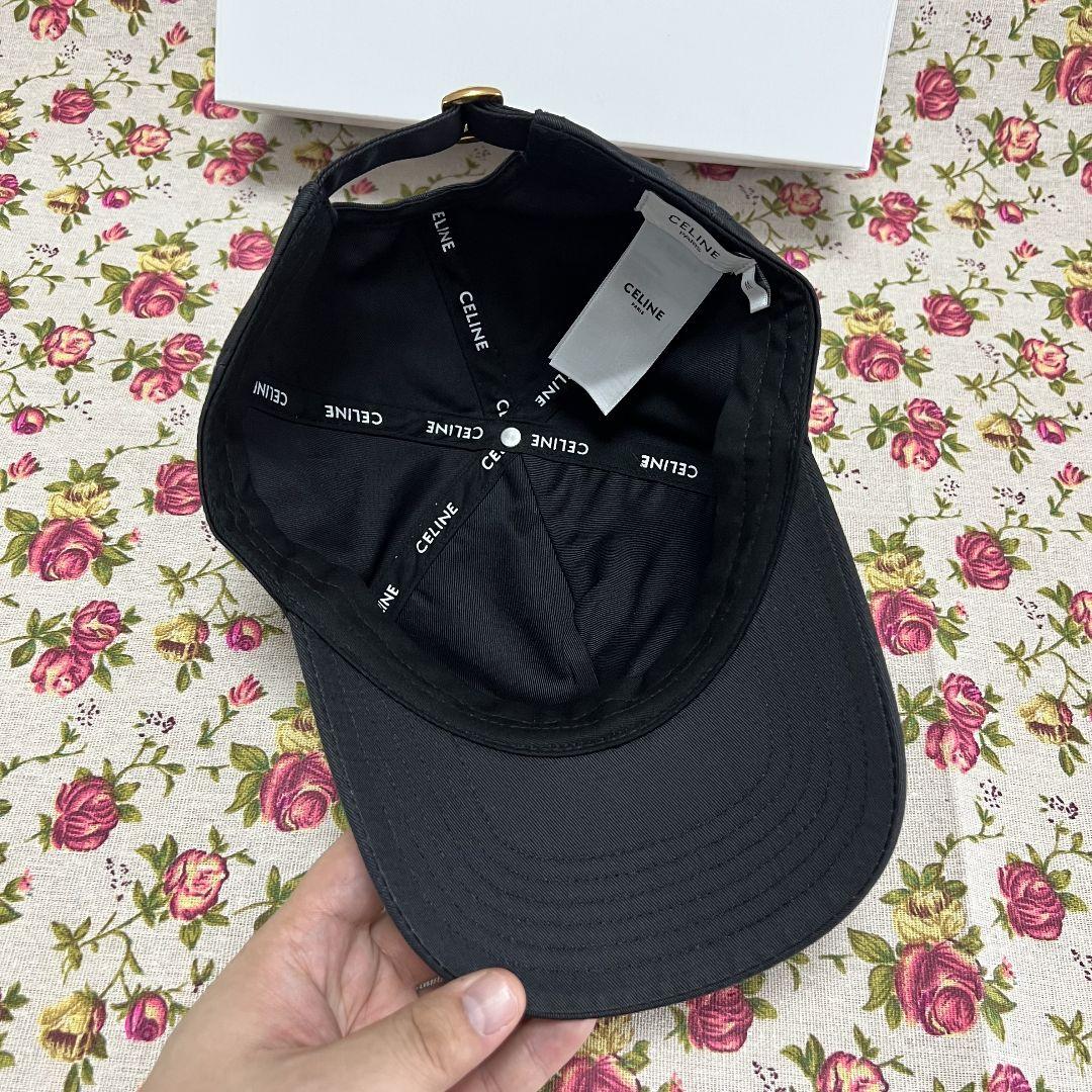 正規品 セリーヌ CELINE ブラック ベースボールキャップ