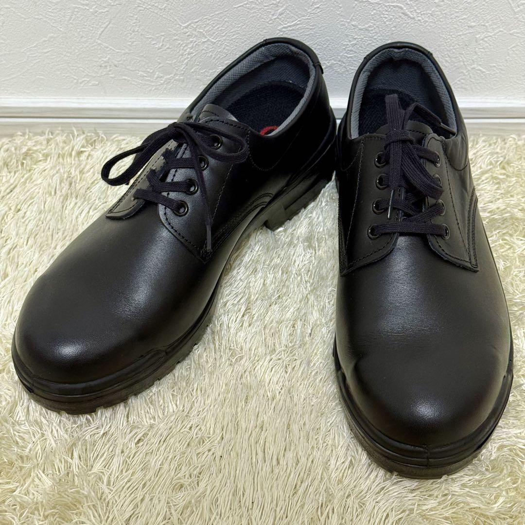 【美品】 Ateneo アテネオ　安全靴　防水撥水　シューズ　幅広 ブラック