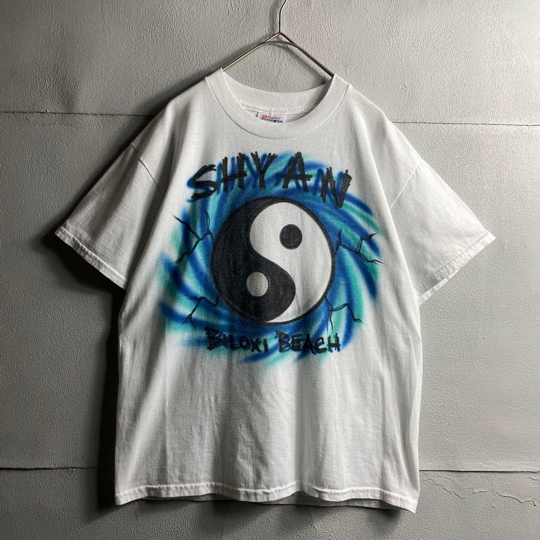 USA 00s ヴィンテージ 半袖 Tシャツ チビT ミニT チビT エアブラシ