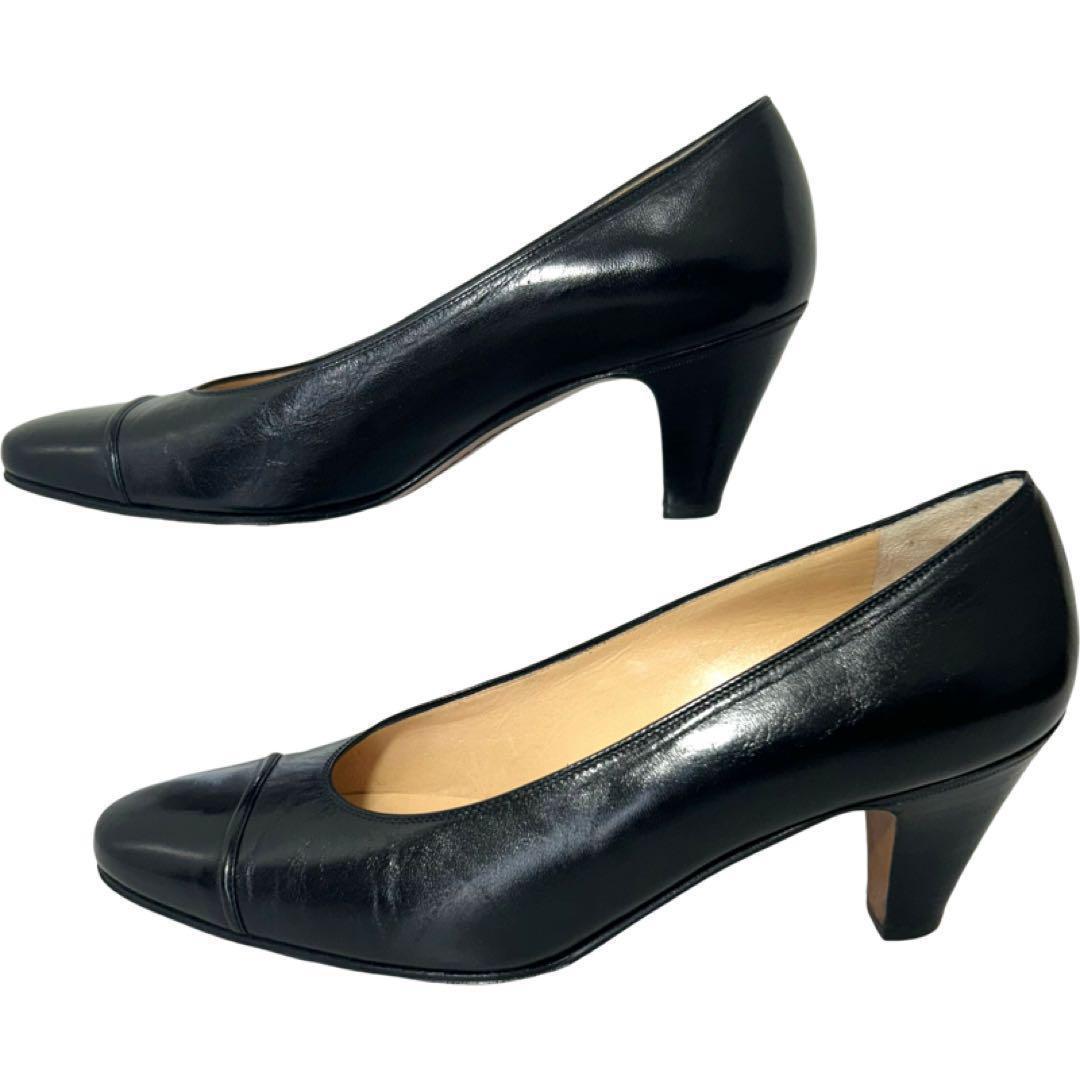 TANINO CRISCI ブラックパンプス 37 24cm