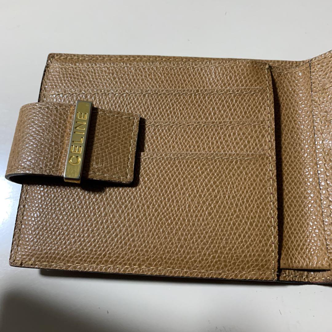 CELINE ベージュ 二つ折り財布