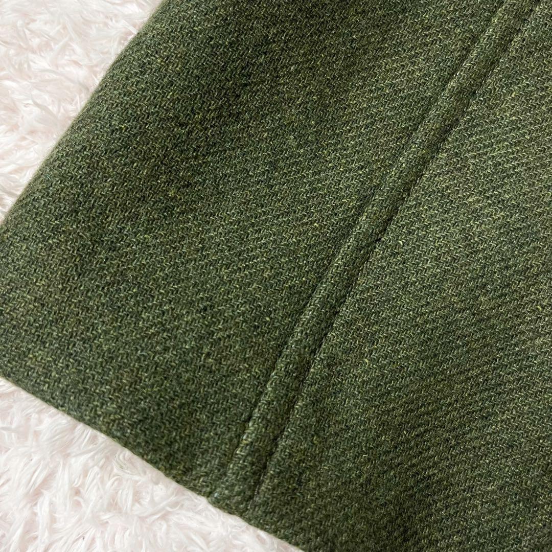 19 ザラ ウールダブルプレストコート 比翼 金ボタン ベルト カーキ M 19 ザラ ウールダブルプレストコート 比翼 金ボタン ベルト カーキ M