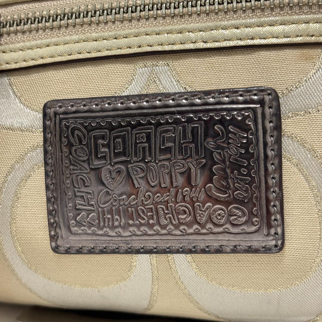 COACH コーチ ポピー ハンドバッグ アクセサリーポーチ ワンハンドル COACH コーチ ポピー ハンドバッグ アクセサリーポーチ ワンハンドル