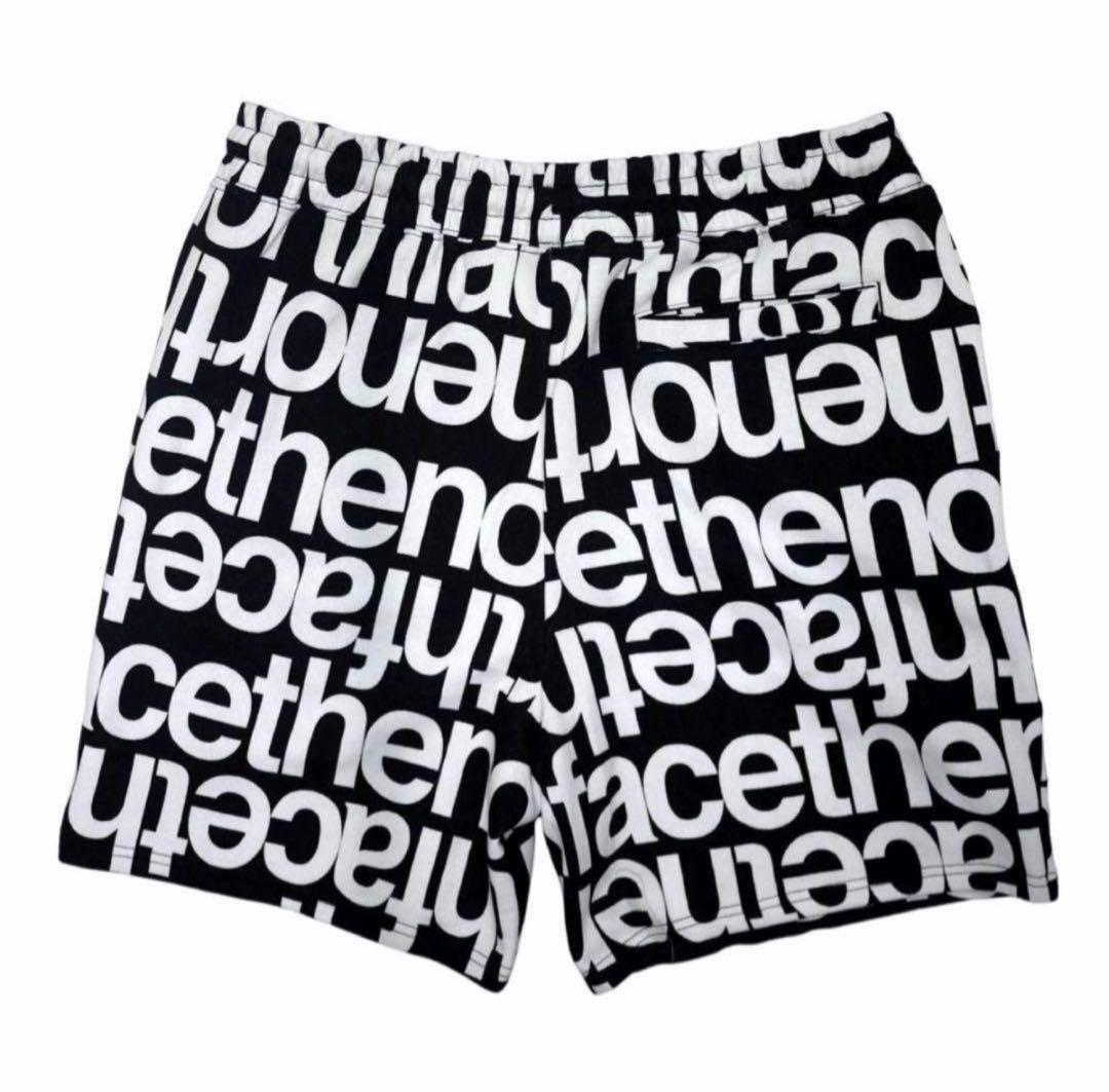 本日限定セール【日本未発売】ノースフェイススウェットショートパンツ総柄/XXL