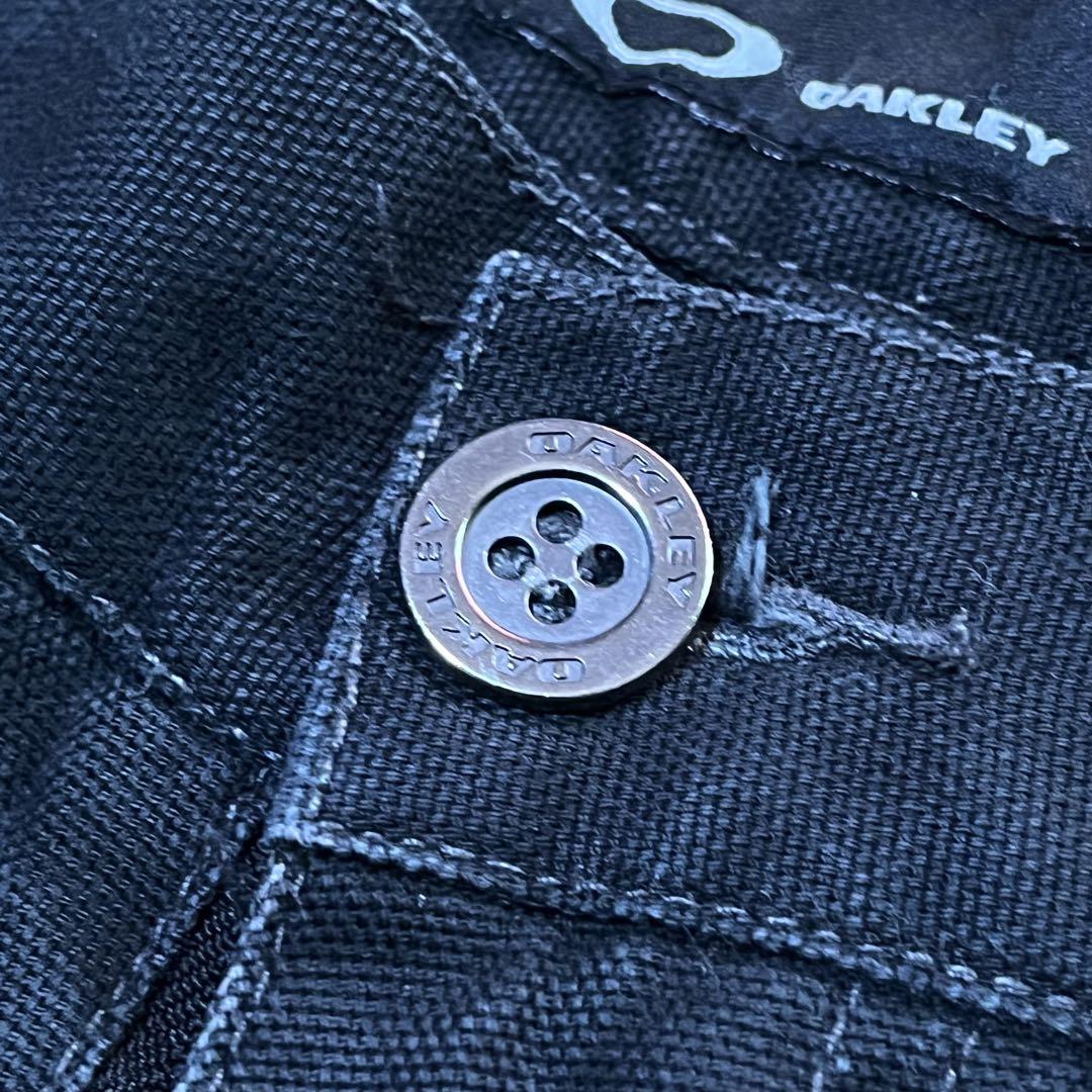 90s y2k 黒タグ oakley ブラックチノ old ドクロ 刺繍 テック