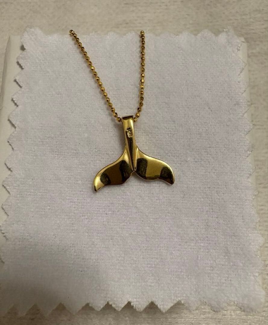 ハワイアンジュエリー ホエールテールトップ14K Hawaii ホノルルジュエリ