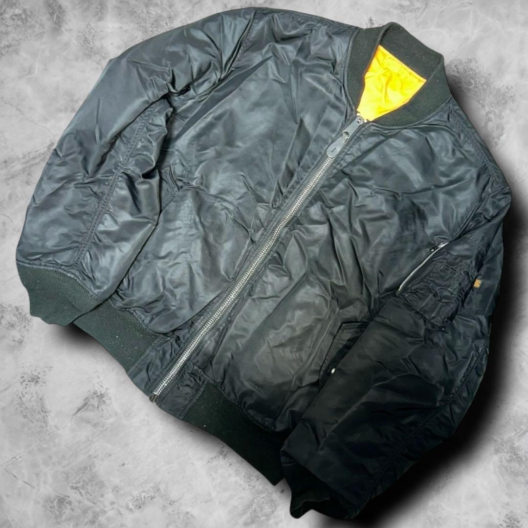 【希少XL✨️】【美品】 ALPHA INDUSTRIE ma-1 ブラック