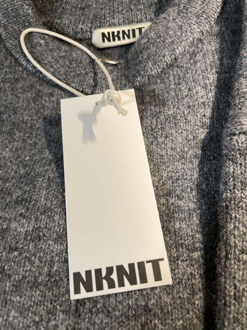 NKNIT グレー ハートニットセーター