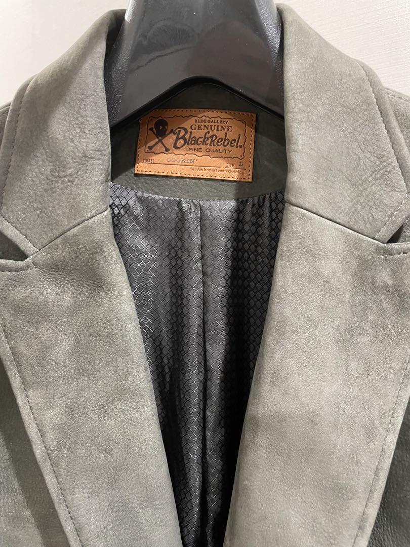 RUDE GALLERY BLACK REBEL ヌバックレザーJKT 新品チバ