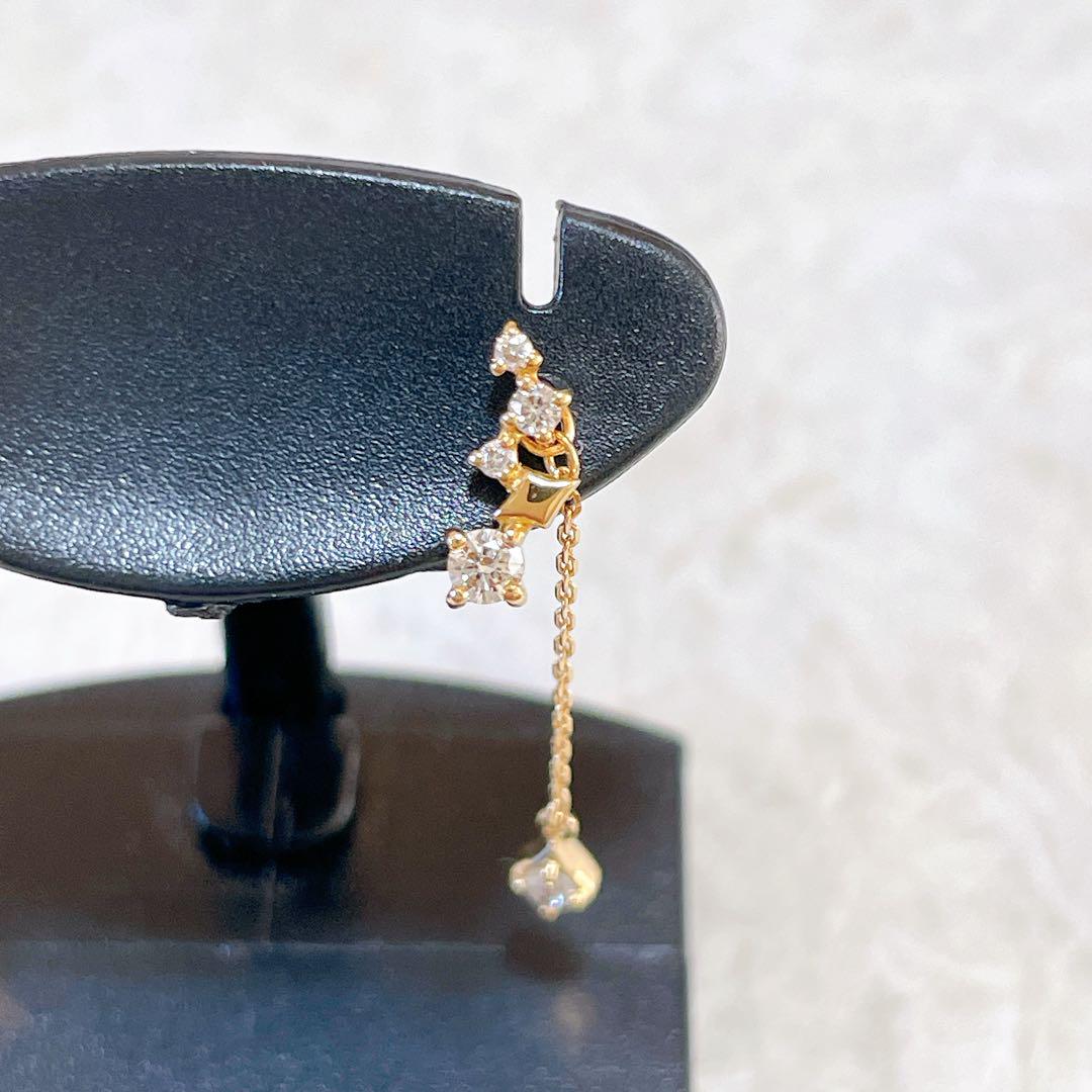JEWELRY TSUTSUMI K18 ダイヤモンド　ピアス　イエローゴールド