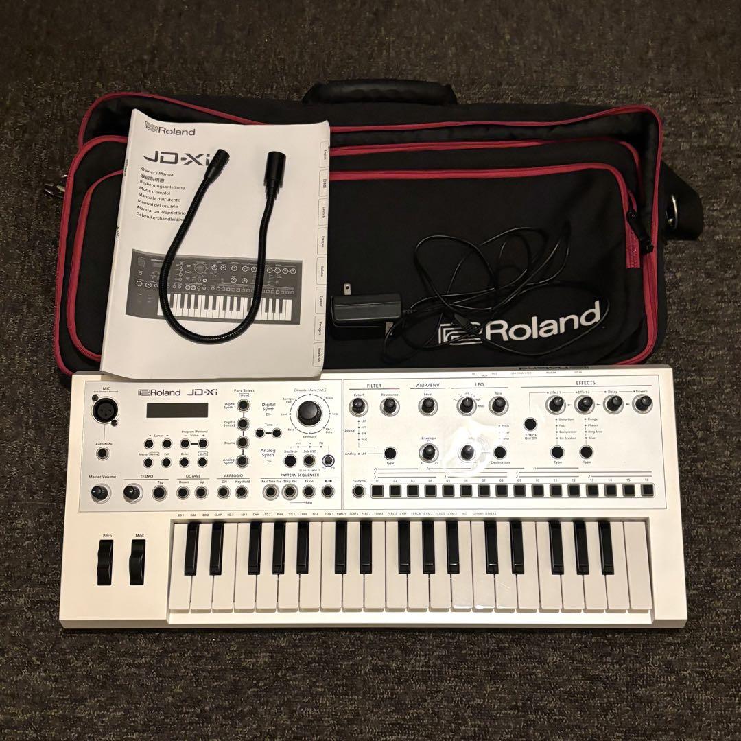 美品 限定版 ホワイト Roland JD-Xi アナログシンセサイザー