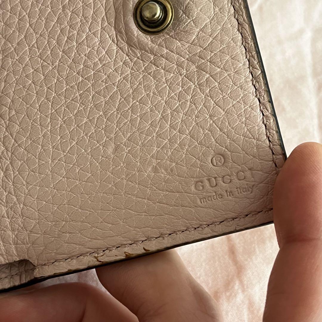 GUCCI グッチ 蜂 ビー ピンク 三つ折り財布