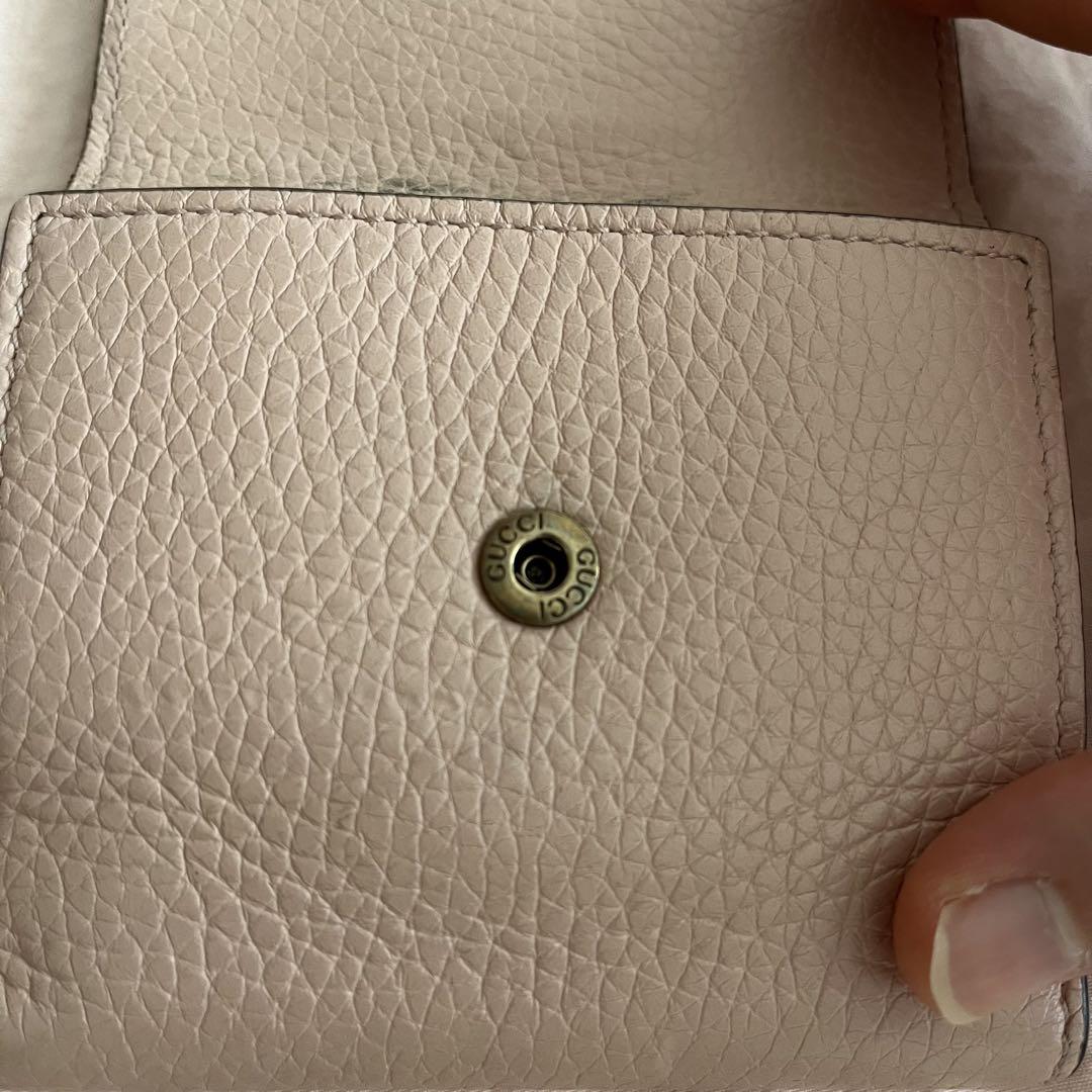 GUCCI グッチ 蜂 ビー ピンク 三つ折り財布