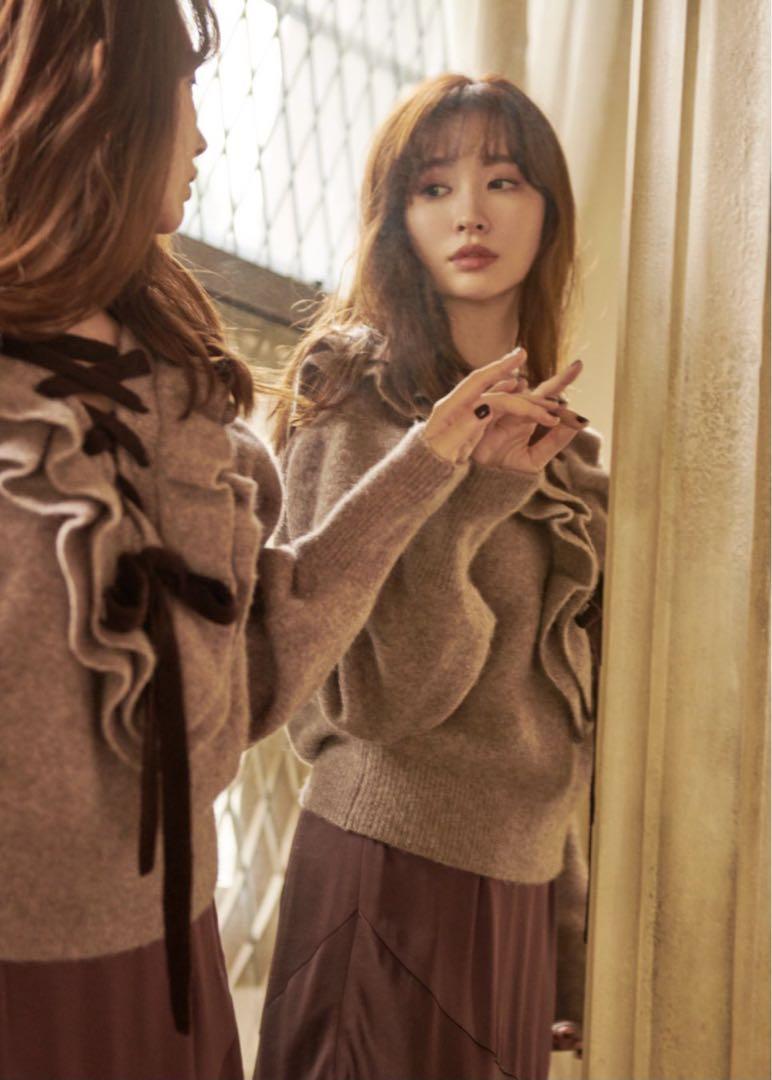 ニット/セーター Herlipto Lace Up Wool-blend Pullover Herlipto Lace Up Wool-blend Pullover