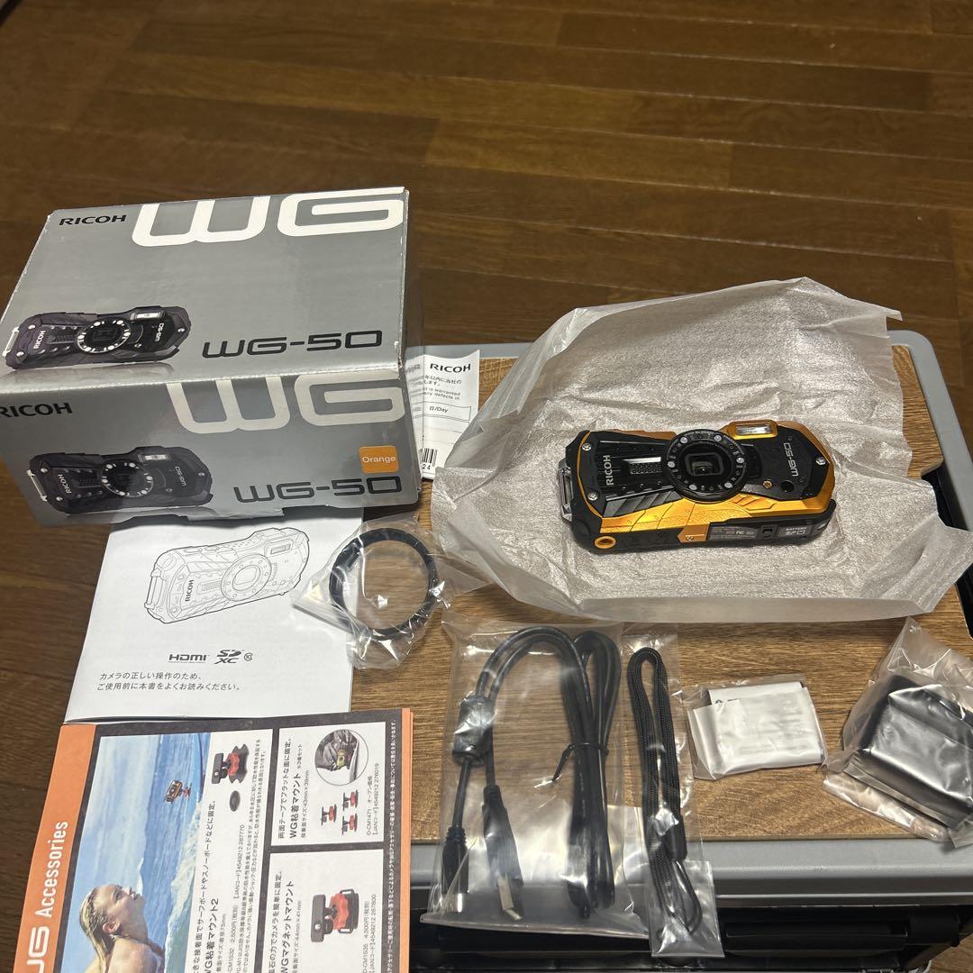未使用品RICOH WG-50 デジタルカメラ オレンジ