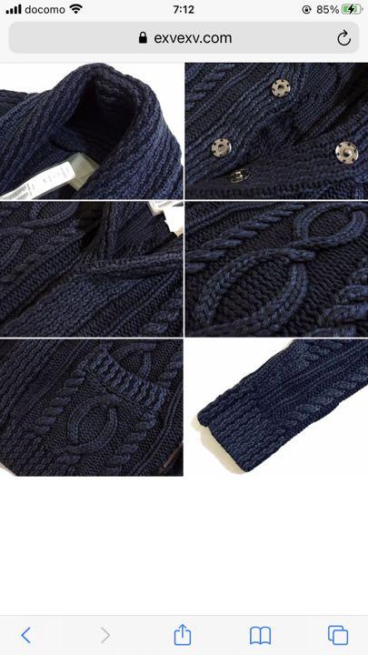 Junhashimotoのニットです あったかく重厚感もあるので高級感あります QEK9N-m25993610667 定番最新品