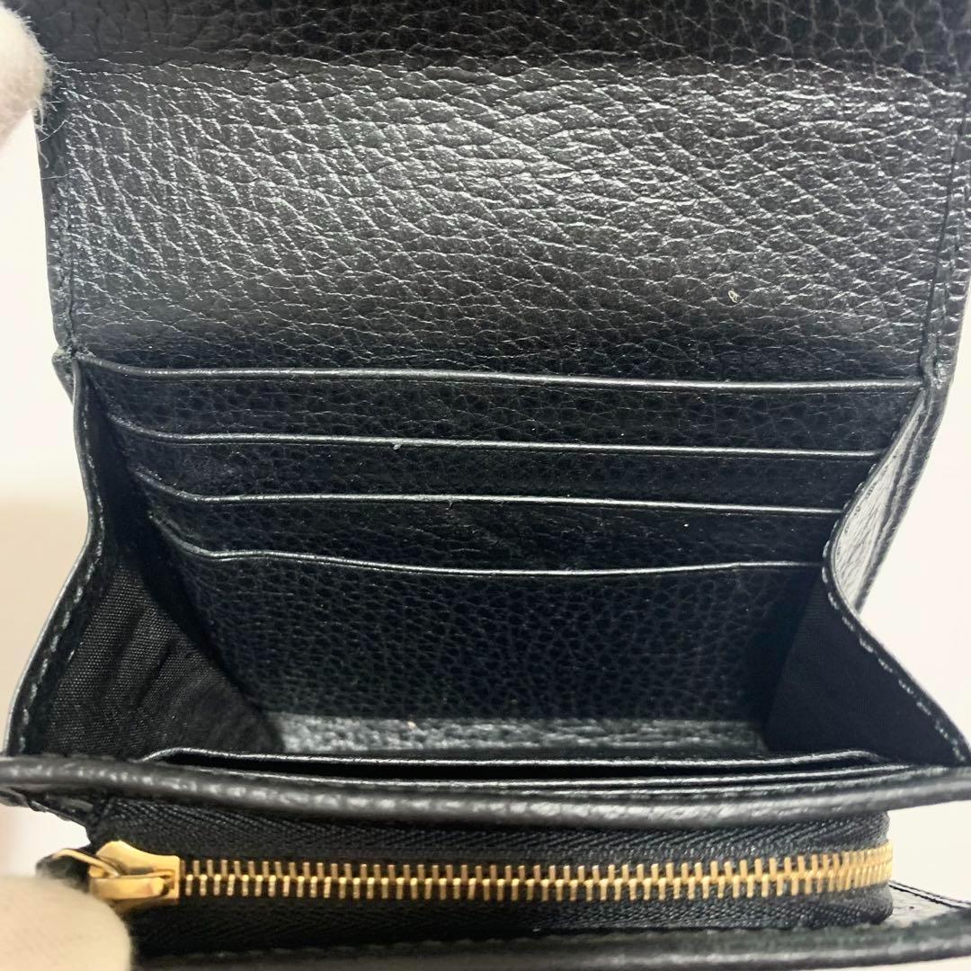 【美品】GUCCI 折り財布 マーモント レザー 画像11
