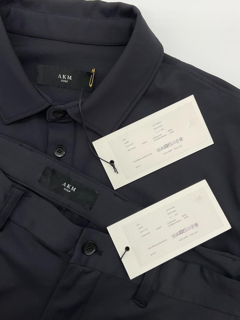 未使用】AKM GOLF SPORT POLO SLACKSセットアップ L