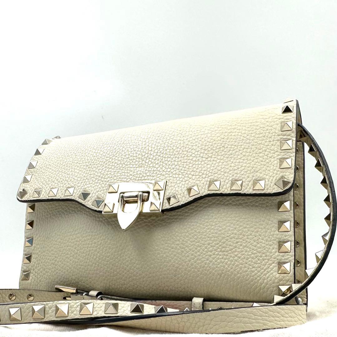 《美品》ヴァレンティノ ロックスタッズ レザー 2WAY ショルダーバッグ