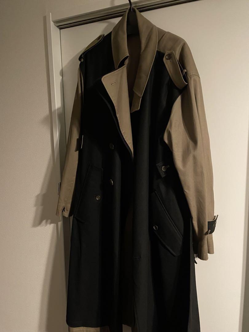 ジャケット・アウター stein double lapelled trench coat