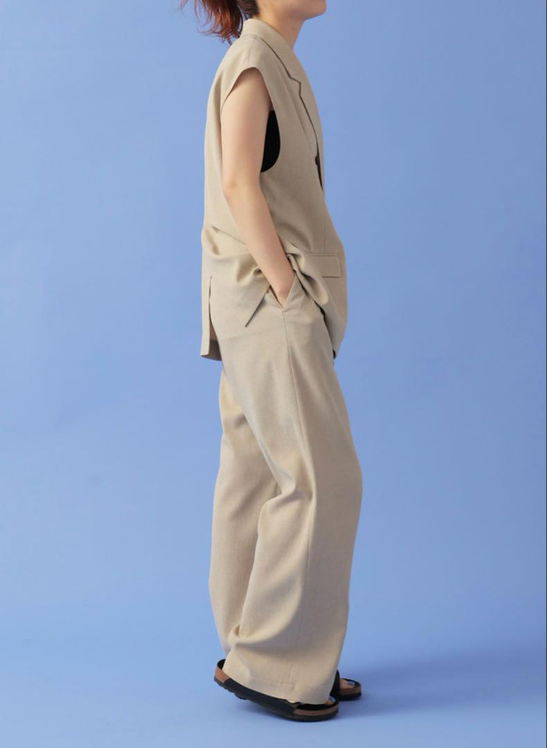 Spick and Span ドライメランジジレ　ベージュ　　美品